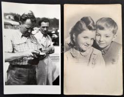 cca 1930-1953 ifj. Szamosi Andor autójavító szerviztulajdonos, motorversenyző fotóhagyatéka, 126 db ...