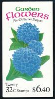 Flowers stamp booklet, Virágok bélyegfüzet