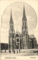 Budapest VII. Erzsébetvárosi templom. Divald Károly kiadása 451. sz. (EK)