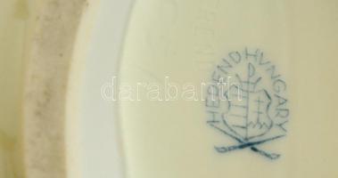 Herendi Rothschild mintás tojás, kézzel festett, jelzett, hibátlan, 16×10×10 cm