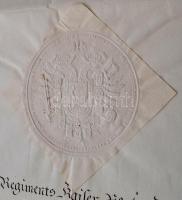 1840 Georg von Seiben, a császári és királyi hadsereg huszár főhadnagyának fizetéséről szóló oklevél...