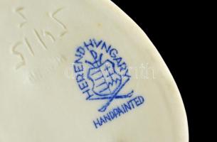 Herendi porcelán Ludas Matyi, kézzel festett, hibátlan, jelzett m: 8 cm, h: 9,5 cm