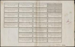 Budapest / Pest 1869. "Első Magyar Kártoly-Fonoda-Részvény-Társaság" névre szóló részvénye...