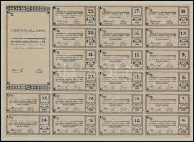 Budapest 1926. "Heinrich A. és Fiai Részvénytársaság" részvénye 20P-ről, szárazpecséttel, ...