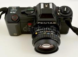 Pentax A3 SLR fényképezőgép SMC pentax A 1:1.7 50 mm objektívvel, elemmel, működőképes állapotban