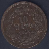 Szerbia 1868 10P fordított hátsó képállással T: 2 kis lapkahiba R!