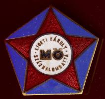 Munkásőr zománcos alakulat jelvény "Ligeti Károly - Százhalombatta" T:1 R!