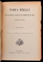 Tompa Mihály összes költeményei I-IV. kötet. Sajtó alá rendezték barátai Arany János, Gyulai Pál, Lé...