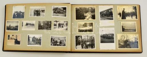 cca 1941-1942 Magyar katonai életképek a keleti frontról: épületek, temetések, akasztások, stb., alb...