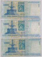 1998. 1000Ft "DH" + 2004. 1000Ft "DA" + 2004. 1000Ft "DC" T:III