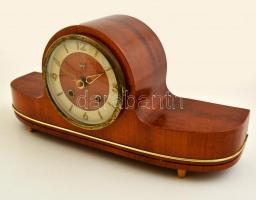 Anker járatos, feles ütő asztali óra, kulccsal, működik, h: 41 cm