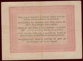 1848. 5Ft "Kossuth bankó" vörösbarna ritka hátlapi második sorban pont + pont román nyelvű...