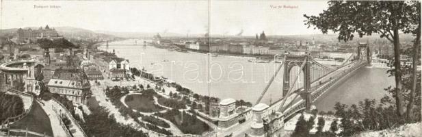 Budapest I. Tabán, Döbrentei tér, Purgo üzlet, Lánchíd. panorámalap