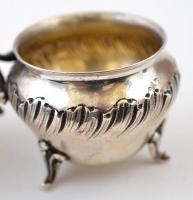 Ezüst fűszertartó Gross Armand, Paris. Jelzett, növényi díszítéssel / French silver spice holder 84g