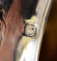 Ezüst fűszertartó Gross Armand, Paris. Jelzett, növényi díszítéssel / French silver spice holder 84g