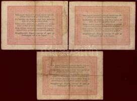 1848. 5Ft "Kossuth bankó" vörösbarna alaptípus(3x) T:III