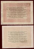 1848. 5Ft "Kossuth bankó" barna alaptípus(2x) T:restaurált