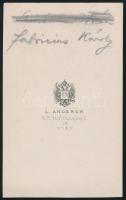 cca 1860 Fabritius/Fabricius Károly (1826-1883) evangélikus lelkész, országgyűlési képviselő portréj...