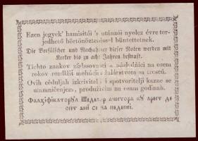 1849. "Kossuth bankók" 30kr (1x) + 30kr "*"-gal(2x) benne ferde elő és hátlapi n...