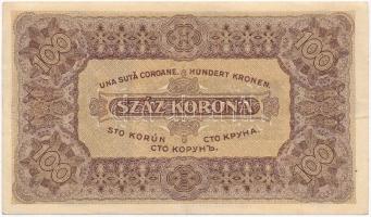 1923. 100K "Magyar Pénzjegynyomda Rt. Budapest" nyomdahely jelöléssel T:III szép papír