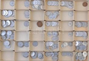 ~1946-1980. Három tálcányi vegyes fillér és forint érme tétel T:vegyes