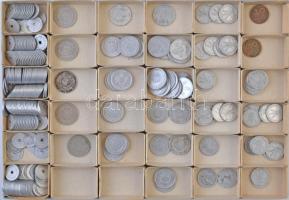 ~1946-1980. Három tálcányi vegyes fillér és forint érme tétel T:vegyes