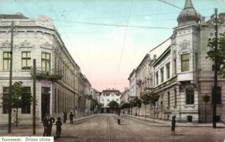 Temesvár, Timisoara; Dózsa utca, Dózsa udvar / street view, tenement house (EK)