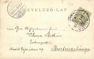 1902  Anina, Stájerlakanina, Steierdorf; vasútállomás, vagonok, csendőrök / railway station, wagons,...