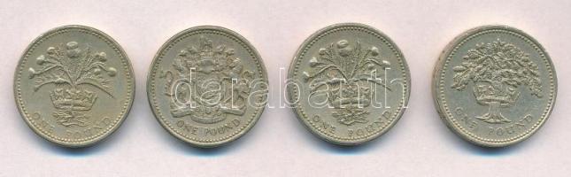 Nagy-Britannia 1983-1987. 1Ł (4xklf) T:2,2-
Great Britain 1983-1987. 1 Pound (4xdiff) C:XF,VF
