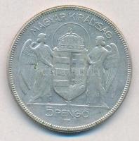 1930. 5P Ag "Horthy jobbra" T:2-,3 
Adamo P8