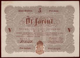 1848. 5Ft "Kossuth bankó" barna alaptípus T:II