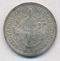 1938. 2P Ag Madonna T:1-,2 patina Adamo P7