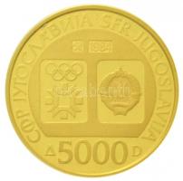 Jugoszlávia 1982. 5000D Au "1984 Téli Olimpia" (8g/0.900) + 1983. 5000D Au "1984 Téli...