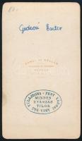 cca 1867 Deák Ferenc portréja, fénynyomat, Canzi és Heller pesti műterméből, 10×6,5 cm