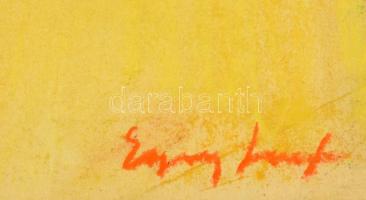 Egry jelzéssel: Magányosan a csónakban. Pasztell, papír, 29×40 cm