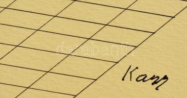 Kass jelzéssel: Tanulmány rajz. Tus, papír, 35×50 cm