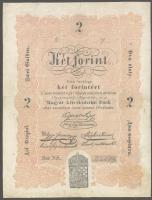 1848. 2Ft "Kossuth bankó" előlapon kézzelírott sorszám után pont! T:restaurált