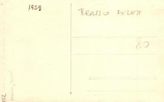 1929 Brassó, Kronstadt, Brasov; Zeppelin a város felett / Zeppelin above the town. Atelier Helios ph...