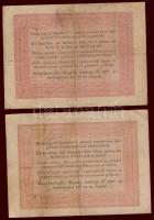 1848. 5Ft "Kossuth bankó" barna alaptípus(2x) T:II/III+