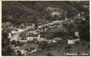 Nagyilonda, Ileanda; látkép, templom. Verbiczky Géza kiadása / general view, church