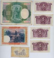 Spanyolország 1925-1937. 1P-1000P (7x) T:III
Spain 1925-1937. 1 Peseta - 1000 Pesetas (7x) C:F