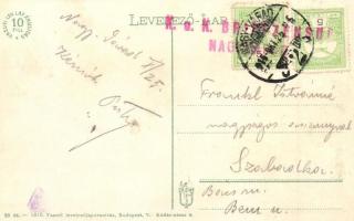 Nagyvárad, Oradea; Ügyvédi kamara / attorney's chamber + piros K.u.K. cenzúra bélyegző