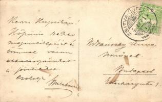 Zsitvaújfalu, Nová Ves nad Zitavou; Klobusiczky kastély / castle. original photo