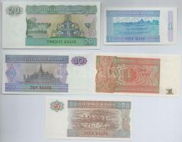 Mianmar 1990. 1K + 1996. 1K + 1997. 5K + 10K + 1994. 20K T:I,I-
Myanmar 1990. 1 Kyat + 1996. 1 Kyat...