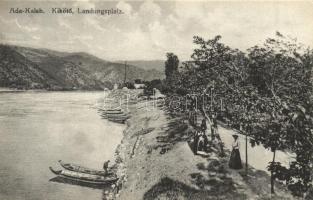 Ada Kaleh, kikötő / Landungsplatz / port