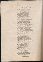 1804 B. Nemes Hazafi József: Veszprém megye rendjeihez c .verse a népfölkelésről való tanácskozás al...