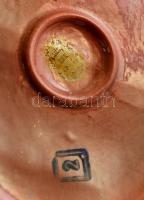 Zsolnay kenyérszelő anya, eozin mázas, jelzett (Sinkó András), m: 31 cm