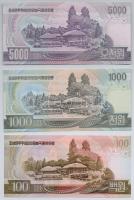 Észak Korea 1992. 100W + 2006. 1000W + 5000W T:I
North Korea 1992. 100 Won + 2006. 1000 Won + 5000 ...