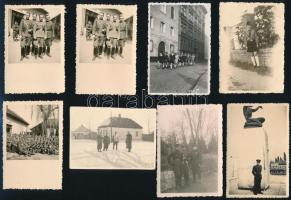 cca 1910-1940 23 db különféle katonai fotó (életképek, csoportképek, stb.), egy részük feliratozva, ...