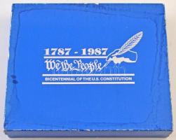 Amerikai Egyesült Államok 1987. "We the People" ezüst emlékérem szett, 12xklf: "The s...